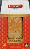 Foie gras de canard entier mi-cuit du Sud-Ouest au piment d'Espelette