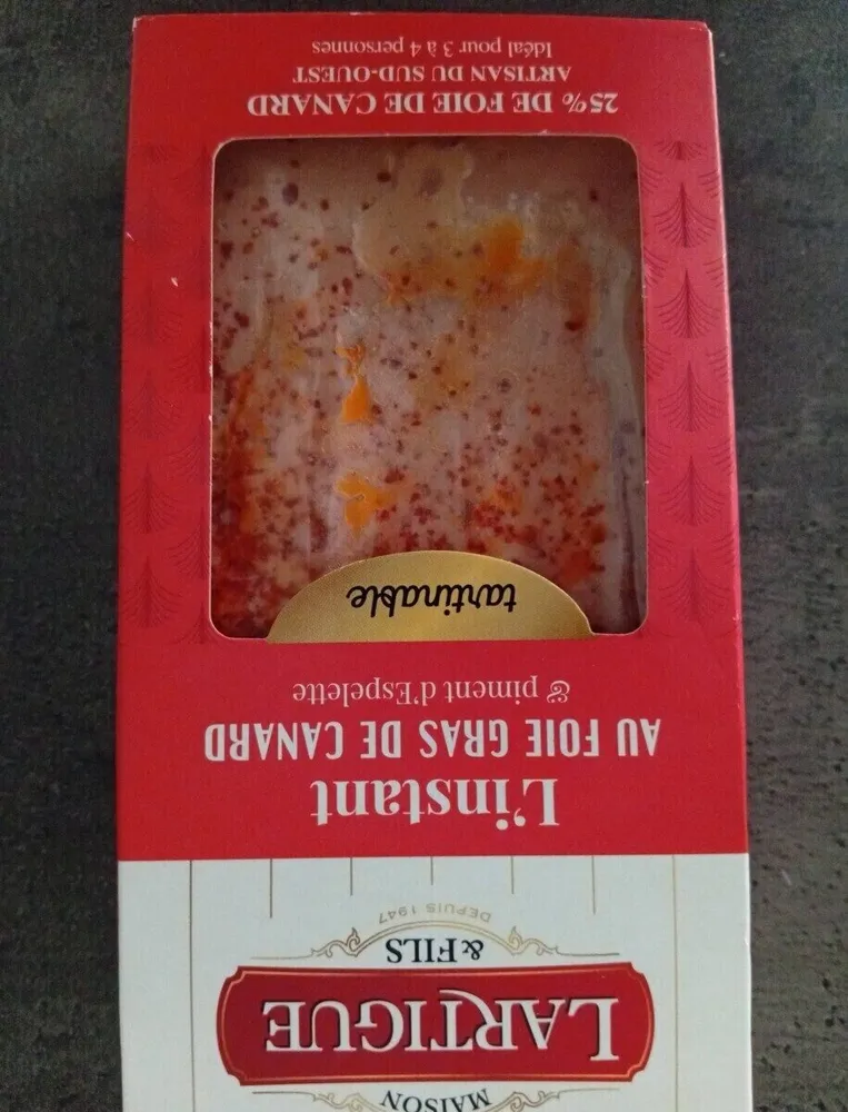 L'instant au foie gras de canard - piment d'Espelette