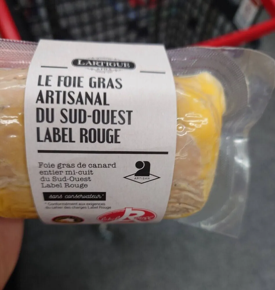 Foie gras artisanal du sud ouest label rouge