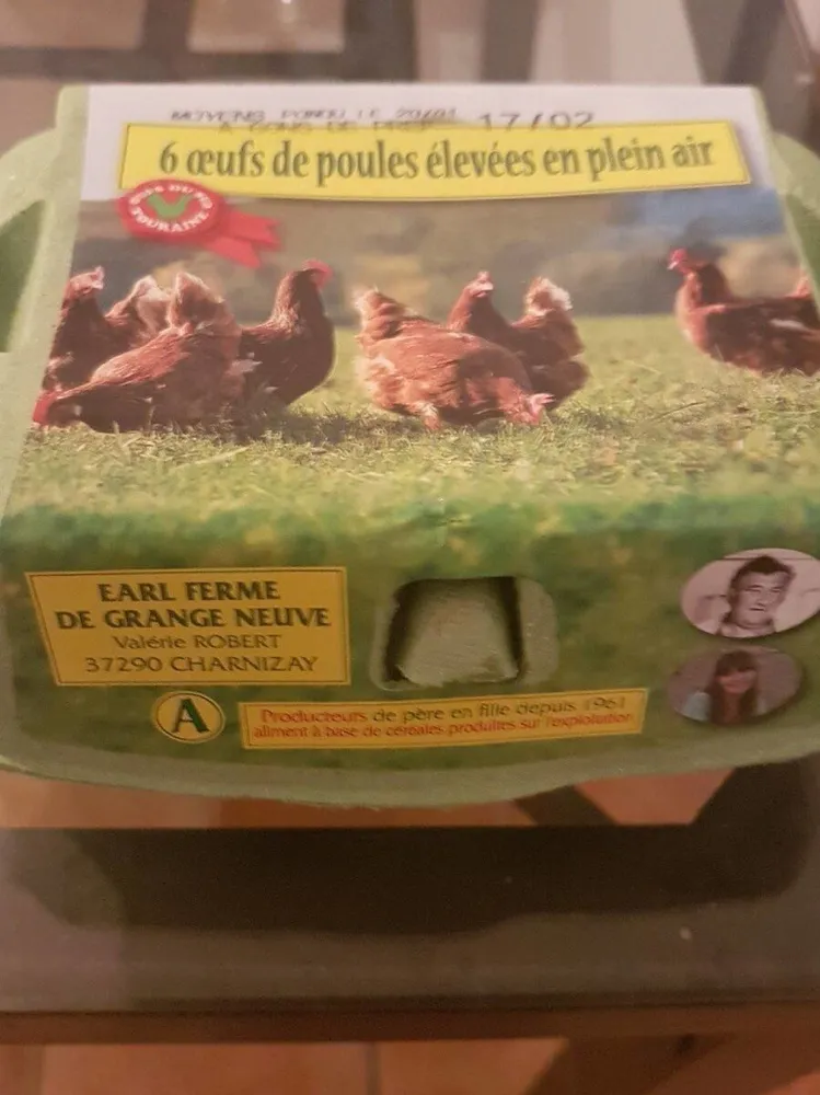 Oeufs de poules élevées en plein air
