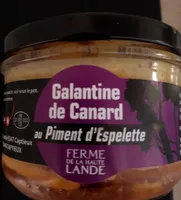 Galantine canard piment d'espelette
