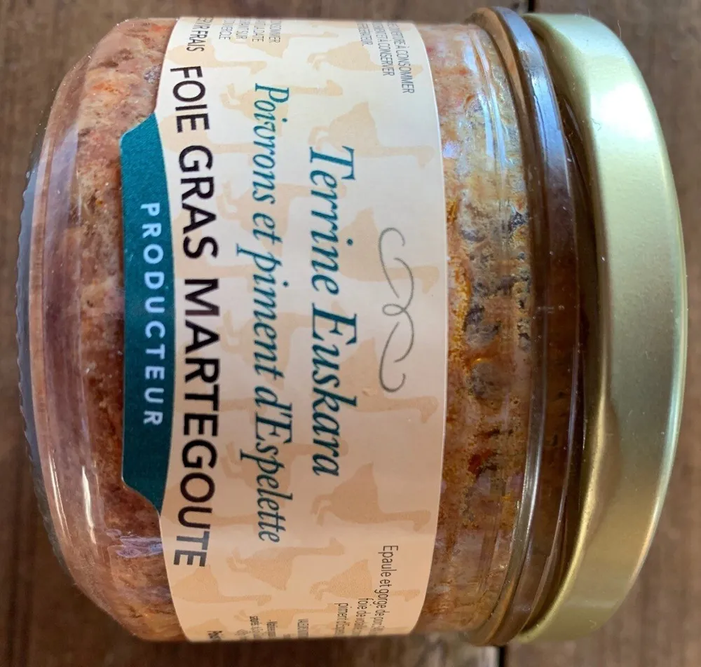Terrine Euskara poivrons et piment d'Espelette