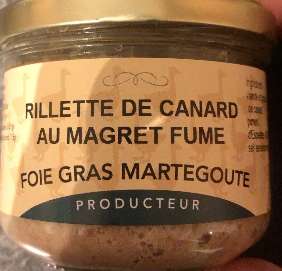 Rillette de canard au magret fumé