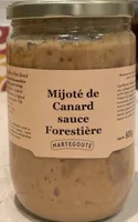 Mijoté de canard sauce forestière