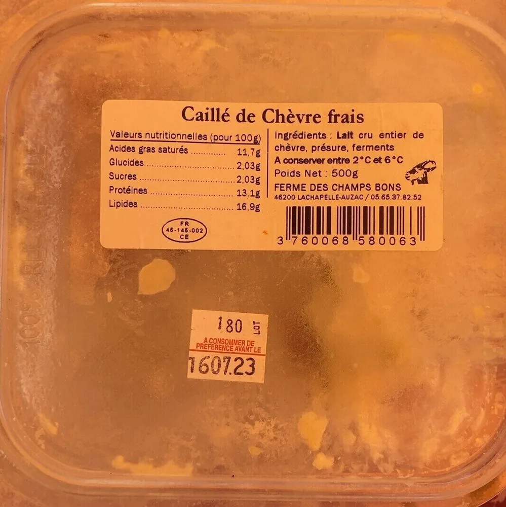 Caillé de Chèvre frais