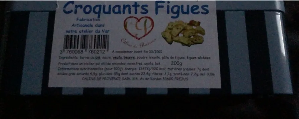 Croquants figues