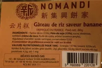 Gâteau de riz saveur banane