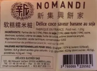 Délice coco saveur banane au soja