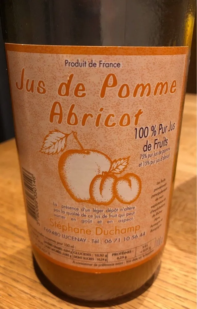 Jus de Pomme Abricot