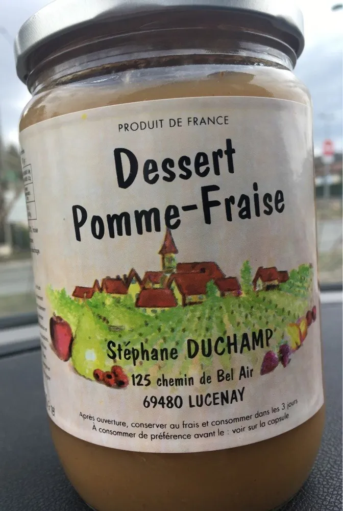 Dessert Pomme Fraise