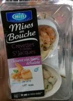 Mises en Bouche Crevettes et Petites St Jacques