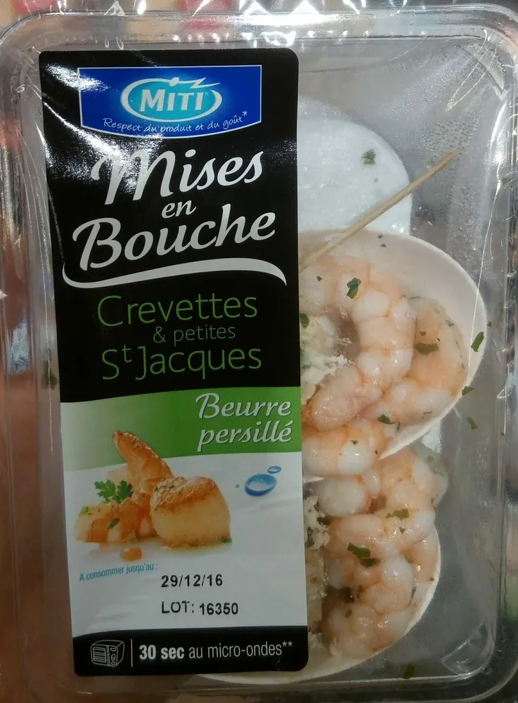 Crevettes & Petites St Jacques Beurre Persillé