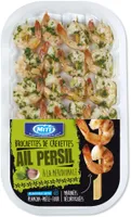 Brochettes de crevettes ail persil à la méridionale - 125g - Frais