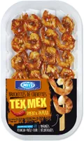 Brochettes de crevettes Tex Mex - 125g - Frais