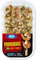 Brochettes de crevettes Provençale tomate et aromates - 125g - Frais
