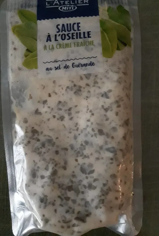 Sauce à l'oseille à la crème fraîche au sel de Guerande