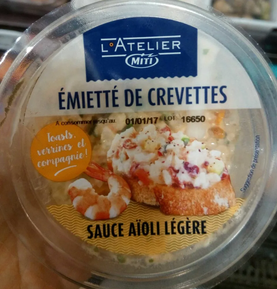 Émietté de Crevettes - Sauce Aïoli Légère