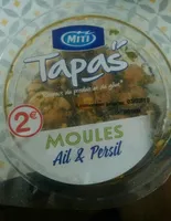 Tapas moules ail et persil