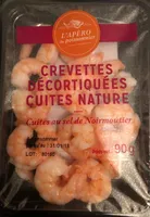 Crevettes décortiquées cuites, nature