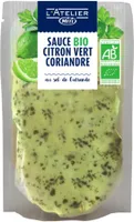 Sauce BIO citron vert, coriandre au sel de Guérande - 150g - Frais