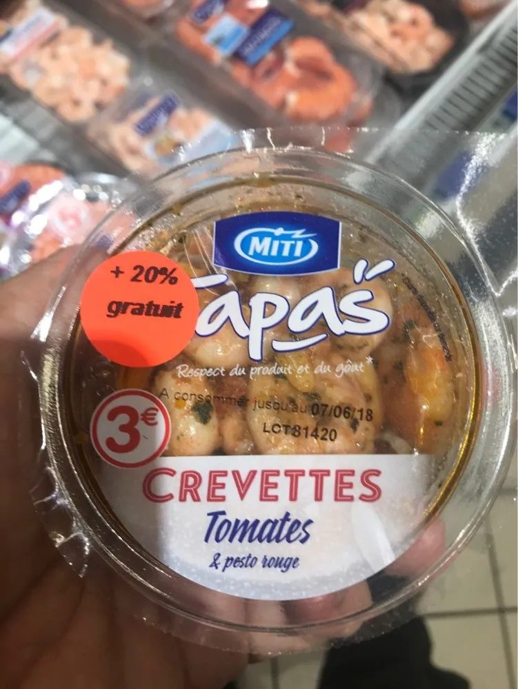 Crevettes tomates