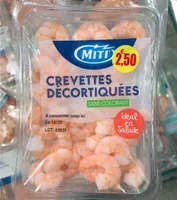 Crevettes decortiquees