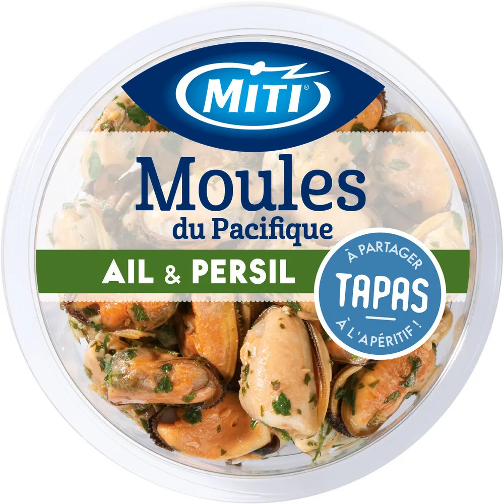 Moules du Pacifique ail & persil - 100g - Frais
