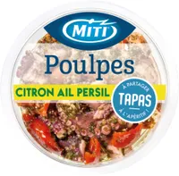 Poulpes citron ail & persil - 100g - Frais