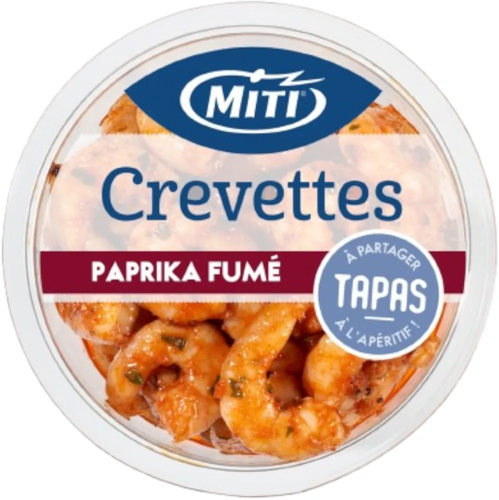 Crevettes paprika fumé - 100g - Frais