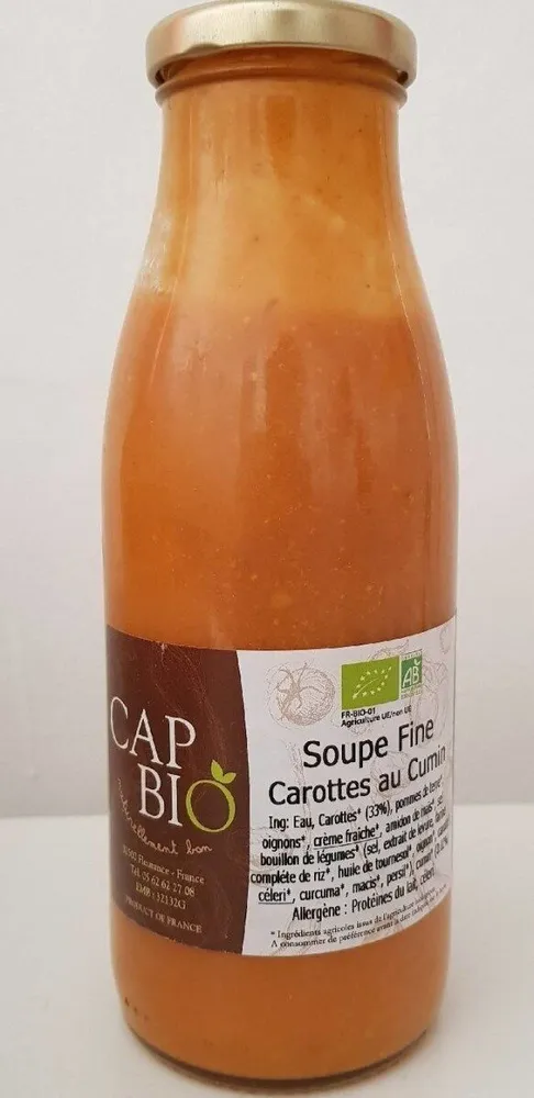 Soupe fine carottes au cumin