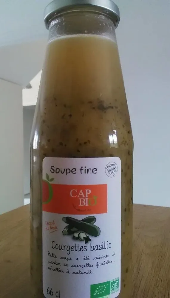 Soupe fine courgette basilic