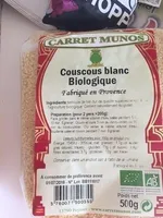 Couscous blanc biologique