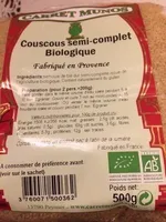 Couscous semi complet biologique