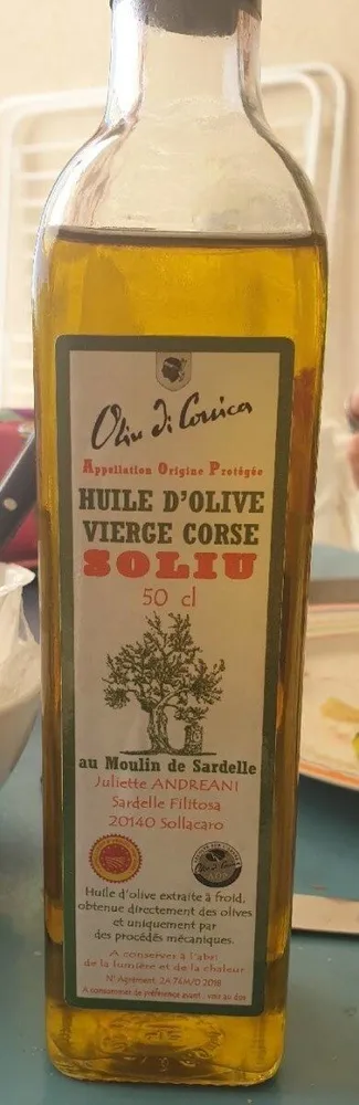 Huile d'olive vierge Corse