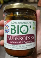 Aubergines Grillées Au Paprika Mijotées Bio 460. ..