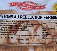 Tourton au reblochon des hautes alpes