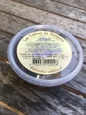 Délice De Tapenade Noire