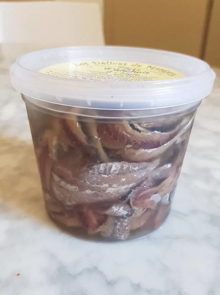 Filets d'anchoix à l'huile