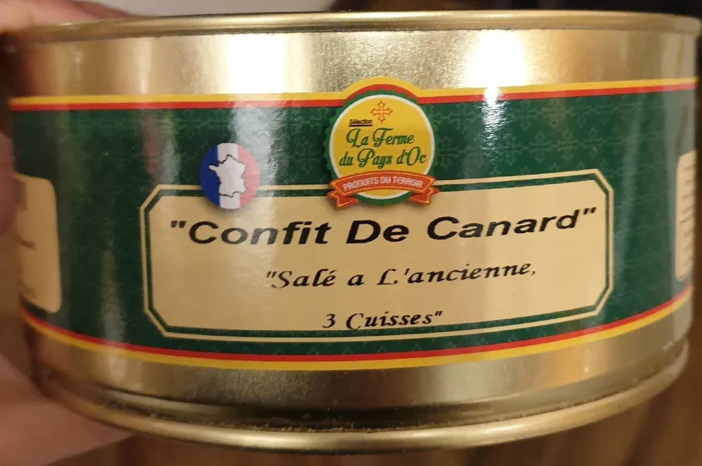 Confit de canard "salé à l'ancienne, 3 cuisses