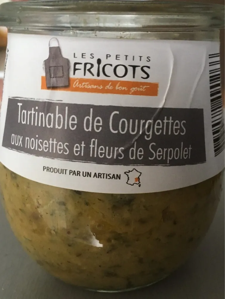 Tartinable de courgettes aux noisettes et fleurs de serpolet