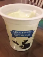 Yaourt arôme citron au bon lait entier