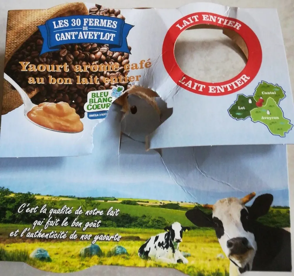 Yaourt arôme café - Cantal'Avey'Lot