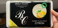Sorbet plein fruit citron