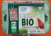 6 Oeufs bio moyens L'OEUF DES MAUGES