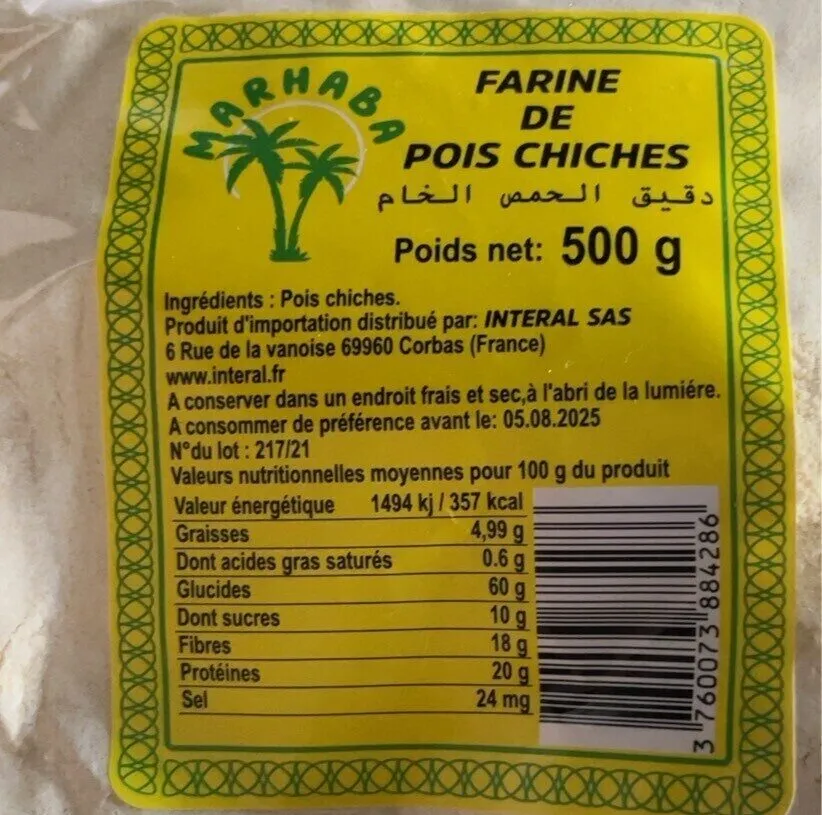 Farine de pois chiche