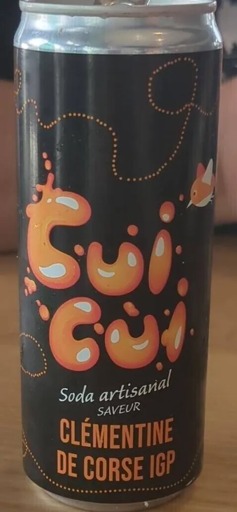 Soda artisanal saveur clémentine de corse IGP