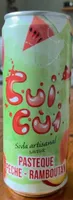 Soda pastèque pêche, ramboutan