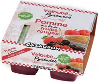Velouté des Pyrénées - Pomme sur lit de fruits rouges