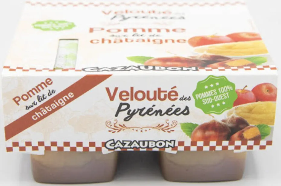 Velouté des Pyrénées - Pomme sur lit de châtaigne