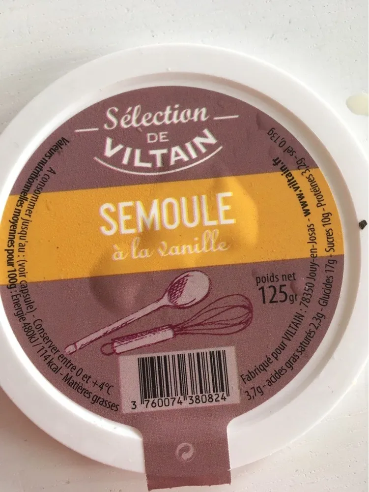 Semoule a la vanille